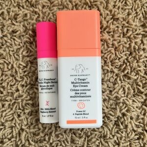 Drunk elephant C tango multivitamin eye cream and mini night serum